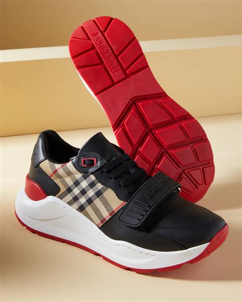 low top burberry sneakers|burberry ramsey check sneakers.